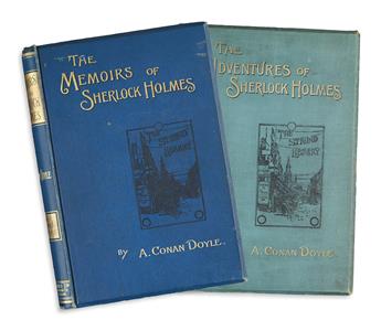 DOYLE, ARTHUR CONAN. The Adventures of Sherlock Holmes * The Memoirs of Sherlock Holmes.